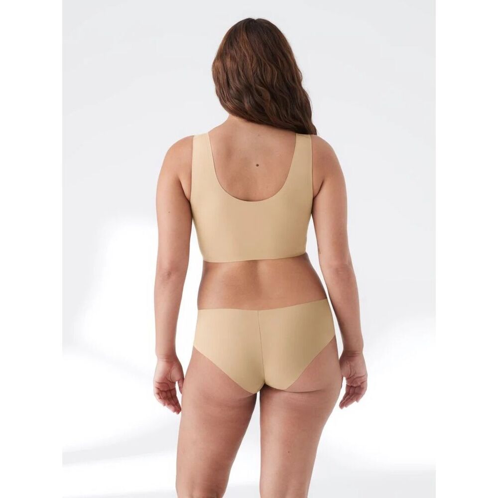 True & co scoop bra nude beige wireless women's sz 3X NEW - Picture 2 of 4